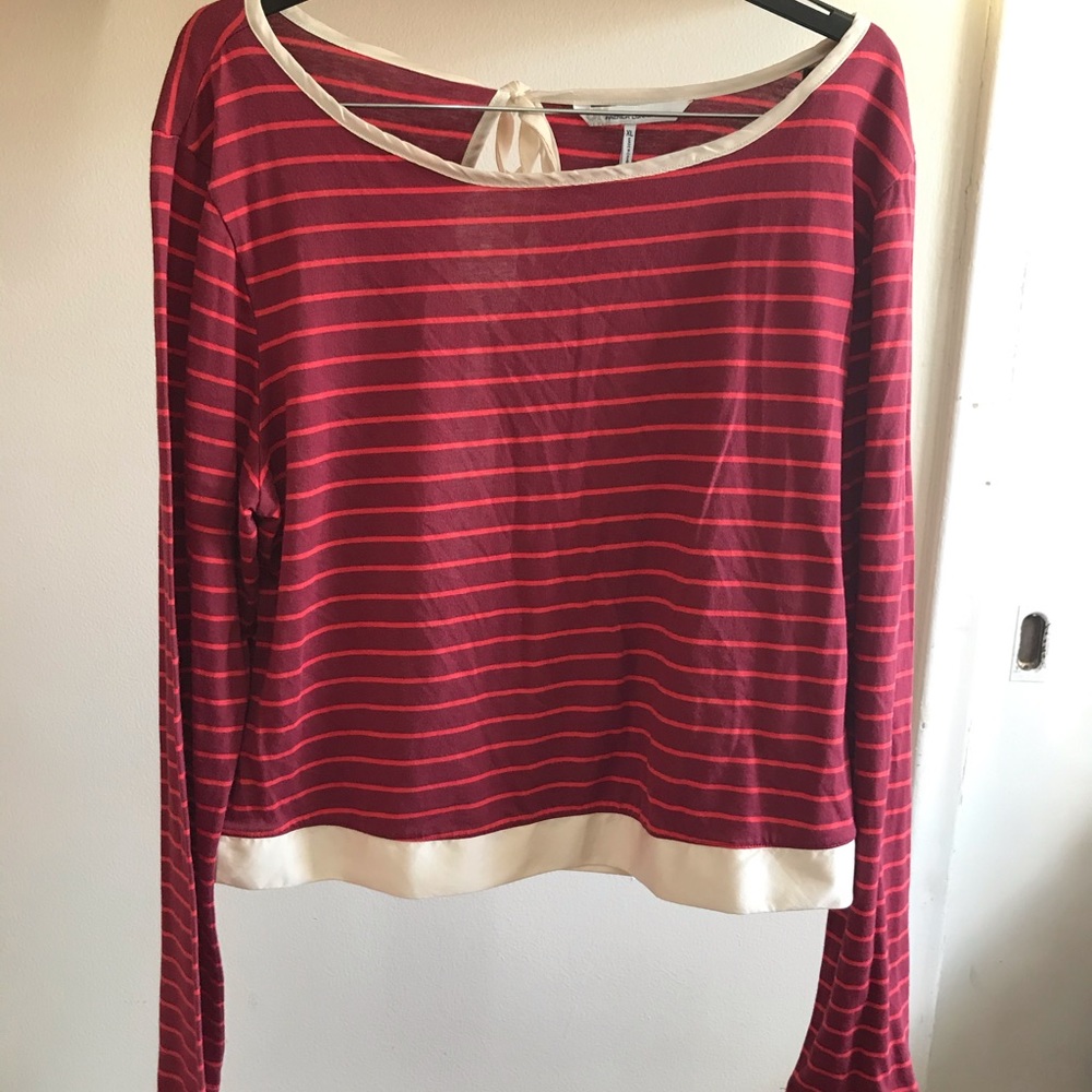Striped cropped top